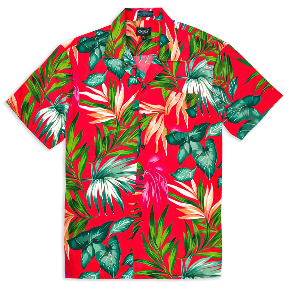 Omega Hawaiian 100% Rayon Super Soft Shirts #01