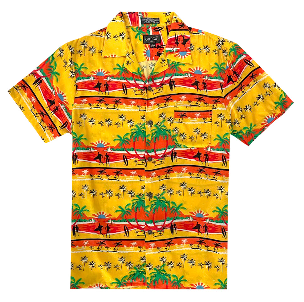 Omega Hawaiian 100% Rayon Super Soft Shirts #08