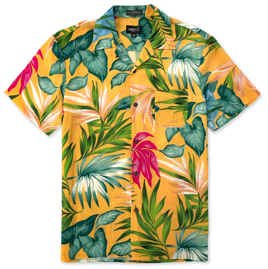 Omega Hawaiian 100% Rayon Super Soft Shirts #01