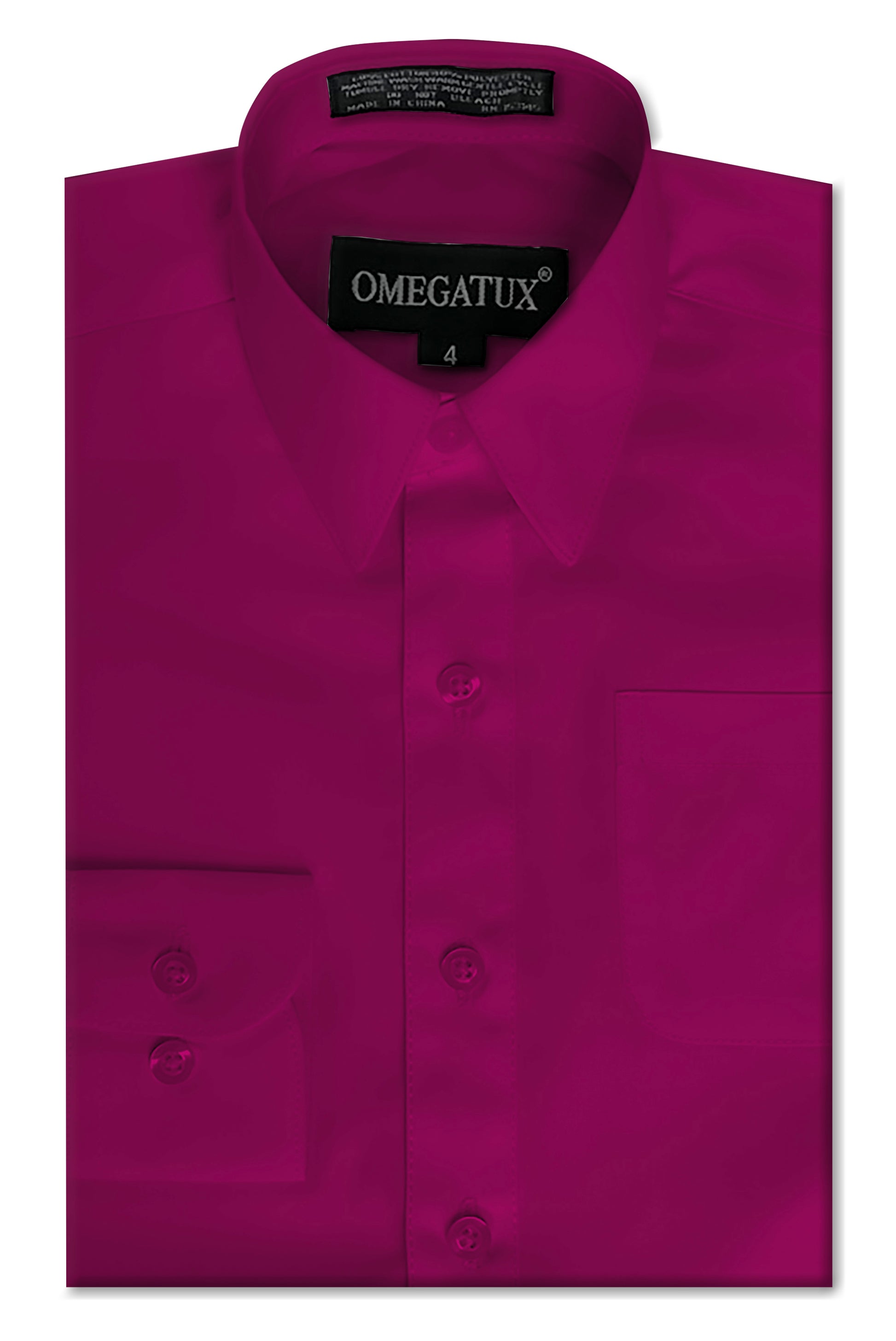 magenta mens dress shirt VKWEAR Omega Men's Short Sleeve Dress Shirt (Magenta, S), Size: Small (14-14.5), Multicolor